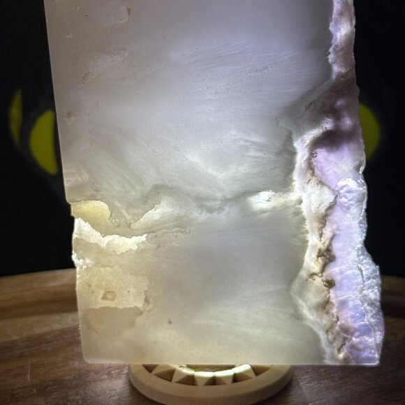 Fluorite Slab Pyrite Inclusions Feathered Display Stone Slice Natural Raw - C - Picture 3 of 16